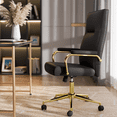 thumbnail image 4 of HomeZeer Black and Gold Office Chair, Swivel High Back Executive Office Chair with Wheels and Arms, Memory Foam Leather Adjustable Height Computer Desk Chairs for Home Office, 4 of 10