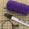 thumbnail image 6 of The Beadsmith Knot It Waxed Polyester Cord – Neon Purple Color – 0.7mm Diameter – Light Wax, 144 Meters (472 Feet) Per Spool – Make Jewelry, Macrame, Friendship Bracelets and DIY Crafts, 6 of 7