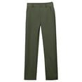 thumbnail image 5 of OGLCCG Boys' Stretch Pull on School Uniform Pants Kids Elastic Waist Straight Leg Twill Pants with Pockets Solid Color Dress Suit Pants 5-14 Years, 5 of 8