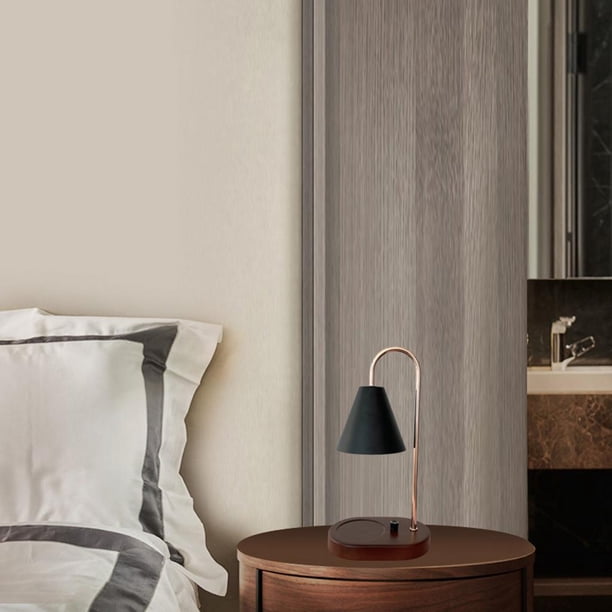 Lámpara de calentador de eléctrica Difusor de Dimmable Dimmable Decoración de Lámpara de noche Lámpara de noche para negro perfecl Lámpara de calentador de velas