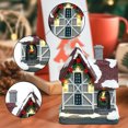 thumbnail image 4 of asddcavvf Christmas Village Tabletop With Warm LED Light Resin Ornament for Holiday Display Desktop Centerpiece Christmas Snowflake Ornament and Ornament, 4 of 5
