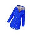 thumbnail image 1 of Decodeary Veste à Capuche Douce pour Femme Imperméable Manteau de Pluie Extérieur Bleu m, 1 of 4