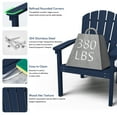 thumbnail image 6 of Cobiod Stackable HDPE Adirondack Chair,All-Weather-Resistant Outdoor Chair for Patio,Navy-blue., 6 of 8