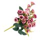 thumbnail image 2 of Toystoory 2020 nueva rosa artificial de flores escritorio decorativo ramo de rosas falsas decoración para fiesta de boda Flores artificiales rojo púrpura Toystoory HA6614-02B, 2 of 6
