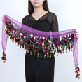 thumbnail image 4 of Weikingp Clearance! Belts for Women, Women's Carnival Sequin Tassel Waist Chain Hip Scarf Performance Belt Waist Cover, Womens Belt, Western Belts for Woman Purple, 4 of 4