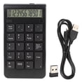 thumbnail image 1 of Clavier numérique sans fil, mini clavier numérique portable, clavier numérique de comptabilité USB, noir, 1 of 4