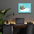 thumbnail image 6 of Epic Art 'Scrubbing Bubbles Sloth' by Nancy Lee, Acrylic Glass Wall Art, 16"x12", 6 of 8