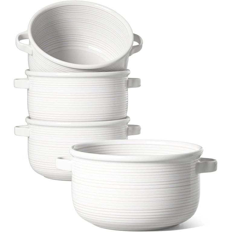 Le Tauci 28-Oz Ceramic Soup Bowls With Handles, Set of 4 photo 1