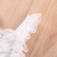thumbnail image 4 of IBTOM CASTLE Baby Girls Lace Bodysuit Boho Clothes 1st Birthday Cake Smash Outfit Newborn Photography Outfits Summer Sunsuit 3-6 Months White Embroidery Lace, 4 of 8
