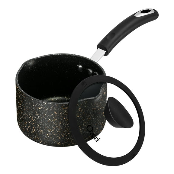 The Stone Earth All-In-One Sauce Pan by Ozeri -- 100% APEO, GenX, PFBS, PFOS, PFOA, NMP and NEP-Free German-Made Coating