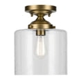 thumbnail image 5 of 44033NBR Kichler Lighting Winslow - 1 light Semi-Flush Mount - 10.5 inches tall by 8.5 inches wide-Natural Brass Finish, 5 of 7