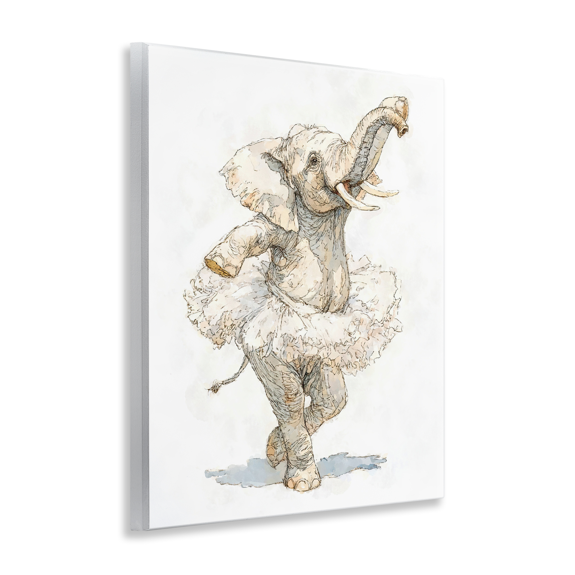 Ballet Elephant Tutu Wall Plaque Art, design by Ziwei Li