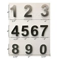 thumbnail image 5 of NACH Satin Finish Stainless Steel Arial House Number For Outside, Hidden Anchor Mount Metal Address Numbers, Maximum Rust Protection, Silver, 6 inch, #7, JW-ARIALNUMBER-7, 5 of 5