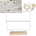 thumbnail image 3 of Filfeel Ear Stud Rack 2-Layer Earring Storage Rack, For Home Women Jewelry Stores Boutiques, 3 of 8