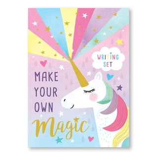 Unicorn Stationary Set - 98Pcs Kids Stationery Kit for Girls Ages  6,7,8,9,10-12 Years Old, Letter Writing Kit with Envelopes, Paper, Cards,  Girls Toys 8-10 Birthday Gift - Unicorns Gifts for Girls : Toys & Games 