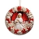thumbnail image 2 of Adorno Navideño Plano para Árbol de Navidad | Colgante para Casa y Coche | Decoración Navideña Multiusos para Árbol, Chimenea, Puerta, Sala de Estar, Regalo para Recién Nacidos y Bodas, 2 of 5