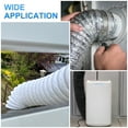 thumbnail image 7 of Uxcell 16Ft Dryer Vent Hose 5" Dia. Flexible Aluminum Ducting 2 Clamps Included, Silver, 7 of 7