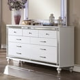 thumbnail image 4 of Furniture of America Xulu Contemporary Solid Wood 7-Drawer Dresser in White, 4 of 6