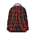 thumbnail image 3 of Floral Cherry Print Backpack for Women, Large Laptop Bookbag for School College, Durable Work Backpack with Laptop Sleeve, Spacious Daypack for Commute Travel Gift, 3 of 6