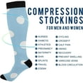 thumbnail image 4 of GZHJMY Polka Dots 20-30mmHg Compression Socks for Men & Women, Knee High Stockings for Running, Sport, Hiking & Travel, 4 of 7
