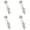 White*4, variant on Transparent Acrylic Clip Holder, Secure Document Paper Clip For Test Exam Paper, Reusable Loose Sheet Binder Clip For Office Files (White, 2pcs)
