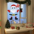 thumbnail image 4 of Pegatinas navideñas para puertas Papá Noel brillante, renos, árbol de Navidad, copos de nieve, adhesivos para puertas, ventanas y frigoríficos, decoración navideña para paredes y armarios., 4 of 7