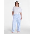 thumbnail image 2 of Joyspun Women's Poplin Pajama Pants, 31'' Inseam, Sizes XS-3X, 2 of 6