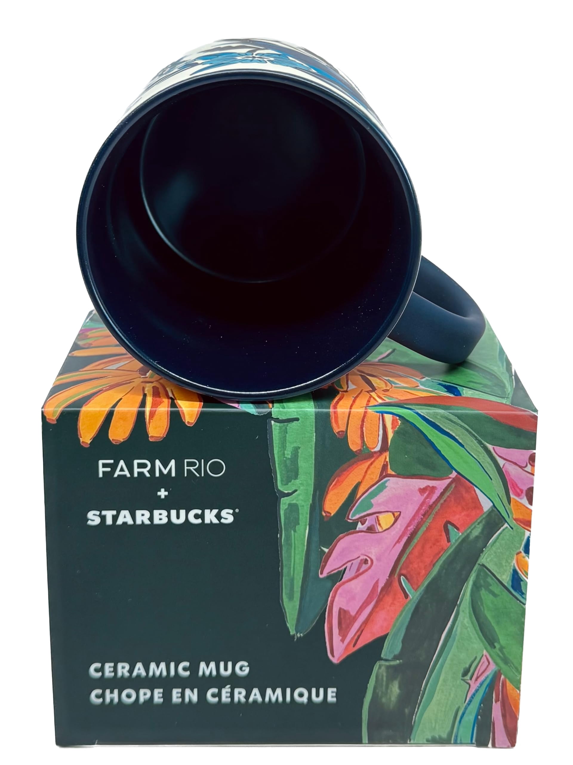 Starbucks x FARM Rio 2025 Lenço Azulejo Mug, 14 oz, Ceramic Coffee 