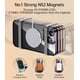 thumbnail image 4 of Funda magnética transparente para iPhone 14 Pro Max con protección total para la cámara [imanes N52 potentes n.º 1] [protección contra caídas de grado militar] Funda para teléfono para, 4 of 6