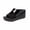 Black, variant on OAVQHLG3B Women's Paltform Wedge Sandals Slippers Shoes Comfy Sandals Casual Comfortable Beach Sandals