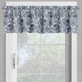 thumbnail image 2 of Ambesonne Navy Blue Valance Pack of 2, Aquatic Animals Lines, 54"X12", Dark Blue White, 2 of 5