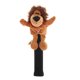 thumbnail image 2 of Funda protectora de madera con diseño de animal para palos de golf, divertida y resistente a arañazos, para mujer león caqui oscuro, 2 of 8