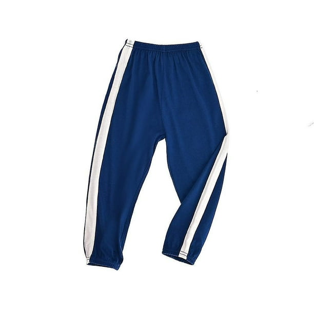 2023-2-12 años Pantalones deportivos a rayas para niños Pantalones Pantalones