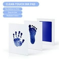 thumbnail image 3 of Labymos Baby Inkless Footprint Handprint Kit Touch Ink Pads for 0-6 Months Old Infant Keepsake Pet Paw Print Kit, Dark Blue, 3 of 7