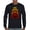 Black, variant on American Gradient Muscle Car Long Sleeve T-shirt 1970 Vintage Classic Perfomance
