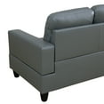 thumbnail image 6 of MAYEERTY PU Synthetic Leather 3-Piece Couch Living Room Sofa Set，Dark Grey, 6 of 7