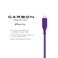 thumbnail image 4 of Powertek USB-A to Lightning Carbon Design Cable - Purple, 4 of 6