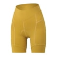 thumbnail image 2 of Baodmurt Shorts pour Femmes, Sport Respirant Extérieur Ajusté, Jaune P-3TG, 2 of 5
