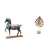 thumbnail image 1 of Figura de caballo,Figura de caballo Escultura animal coleccionable,Adorno de centro de mesa con estatua de caballo de resina,Escultura de hojas,Estatua de hoja de metal Escultura de hoja, 1 of 8