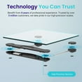 thumbnail image 2 of Etekcity Bathroom scale for weight, 6mm Tempered Glass, 400 Pounds, Black, EB4074C, 2 of 9