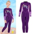 thumbnail image 3 of Traje de neopreno para niñas Traje de baño térmico para niños - Traje de baño de una pieza de neopreno para niños con protección contra erupciones de SG Baoblaze Traje de buceo de una pieza para niños, 3 of 8