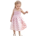 thumbnail image 3 of RTKFRFLM Toddler Girls Casual Dresses Summer Baby Floral Print Strappy Dress Lightweight Dress With Adjustable Ties For Beach Casual Outfits Girl Beach Sundress Dresses,Size 2-3 Years, 3 of 7
