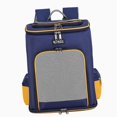 thumbnail image 1 of Sac de Transport pour Animaux Pliable avec Sangle Rembourrée Sac de Transport Léger pour Maison Randonnée Extérieure Jaune, 1 of 8