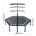 thumbnail image 3 of Trampoline, PP Indoor Trampoline Strong Load Bearing Waterproof  For Recreation For Home Gymnasium DS-6680 Blue, 3 of 8