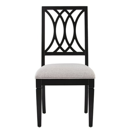Southern Enterprises - Brantingham Upholstered Dining Chair (set of 2) - Black and gray finish