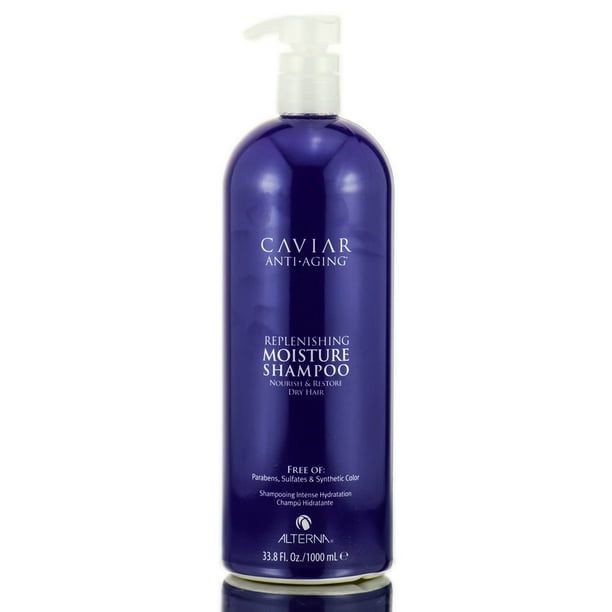 33.8 oz , Alterna Caviar Anti-Aging Replenishing Moisture Shampoo - Sulfate-Free - Pack of 1 w/ Sleekshop Teasing Comb - Walmart.com