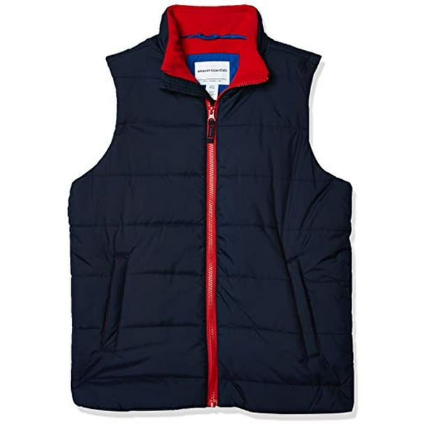 Boys navy puffer vest cheap