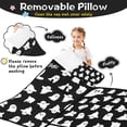 thumbnail image 3 of Black Halloween Ghosts with Boo Toddler Nap Mats for Kids Preschool,50"x20" Sleeping Mat Bag or Kids,Toddler Sleeping Bag,Toddler Nap Mat or Daycare, 3 of 6