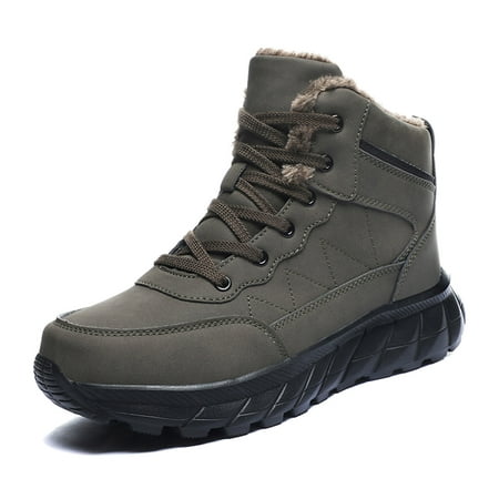 

Ediodpoh Leisure Cold Season Snow Padded High Top Boot Shoes Breathable Fashion for Student And Teenagers Mens Boots AG 9