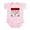 Petal Pink, variant on CafePress - Protected By A Shiba Inu Body Suit - Baby Light Bodysuit, Size Newborn - 24 Months
